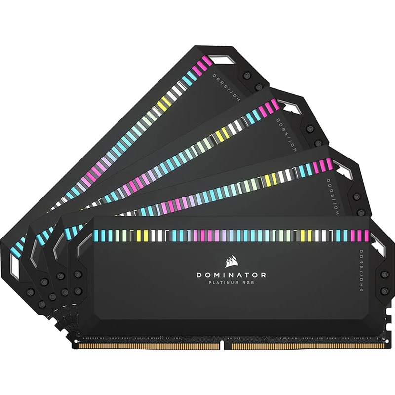 رم DDR5 کورسیر Dominator Platinum RGB 64GB 6600 CL32 رم کورسیر مدل DDR5 Dominator Platinum RGB ظرفیت 64 گیگابایت فرکانس 6600
