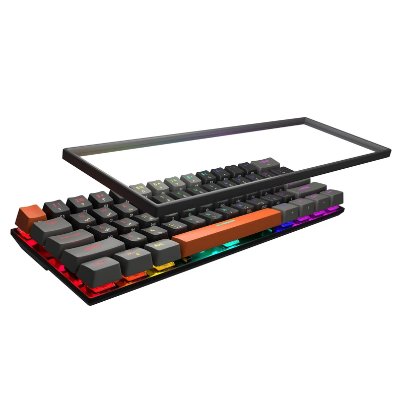 کیبورد گیمینگ TSCO GK 8161 مکانیکال TKL با سوییچ نقرهای کیبورد گیمینگ تسکو مدل TSCO GK 8161 مکانیکال TKL با سوییچ نقرهای