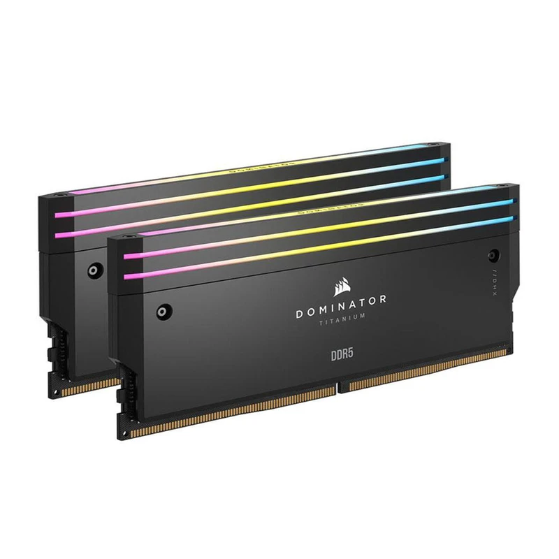رم DDR5 کورسیر DOMINATOR TITANIUM 64GB 6600 CL40 رم کورسیر مدل DDR5 DOMINATOR TITANIUM ظرفیت 64 گیگابایت فرکانس 6600
